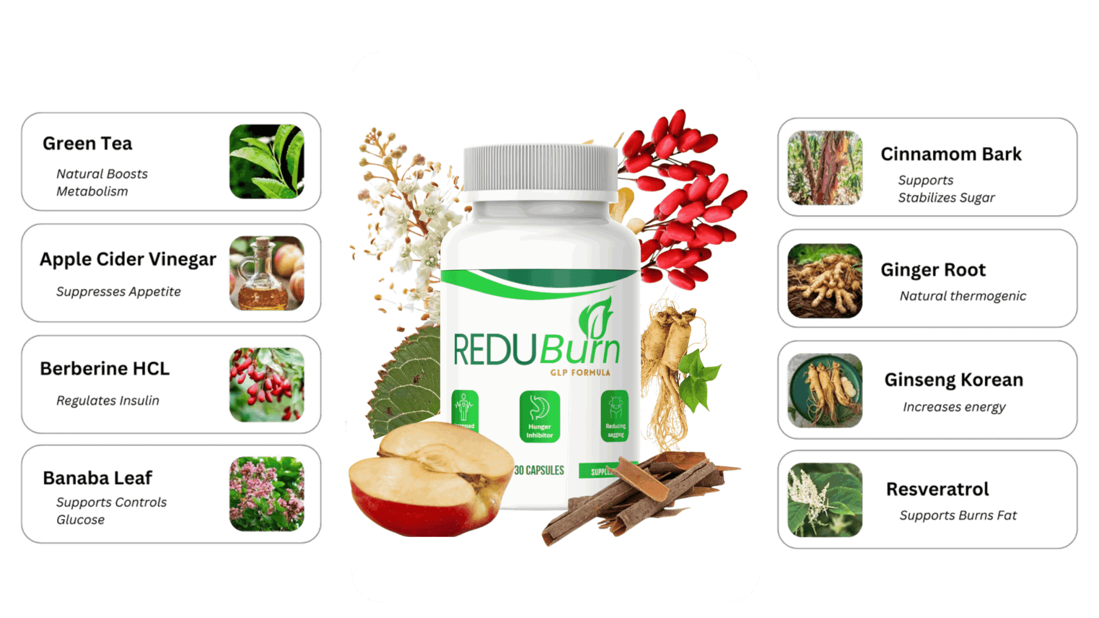 ReduBurn Ingredients
